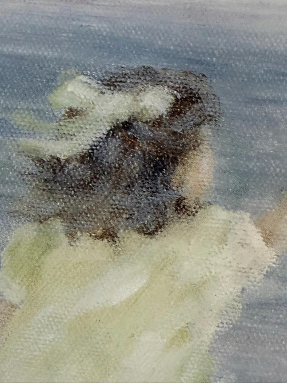 HELENE LEVEILLEE FRAMED ART PRINT ON VACATION AT LAST GIRLS BEACH SEAGULLS